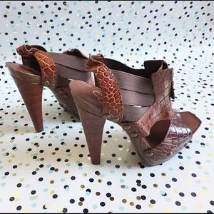 Jessica Simpson Pumps Sandals Open Toe Shoes Sz 5